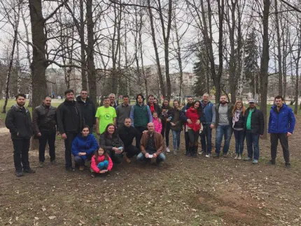 Засаждане на дръвчета в София